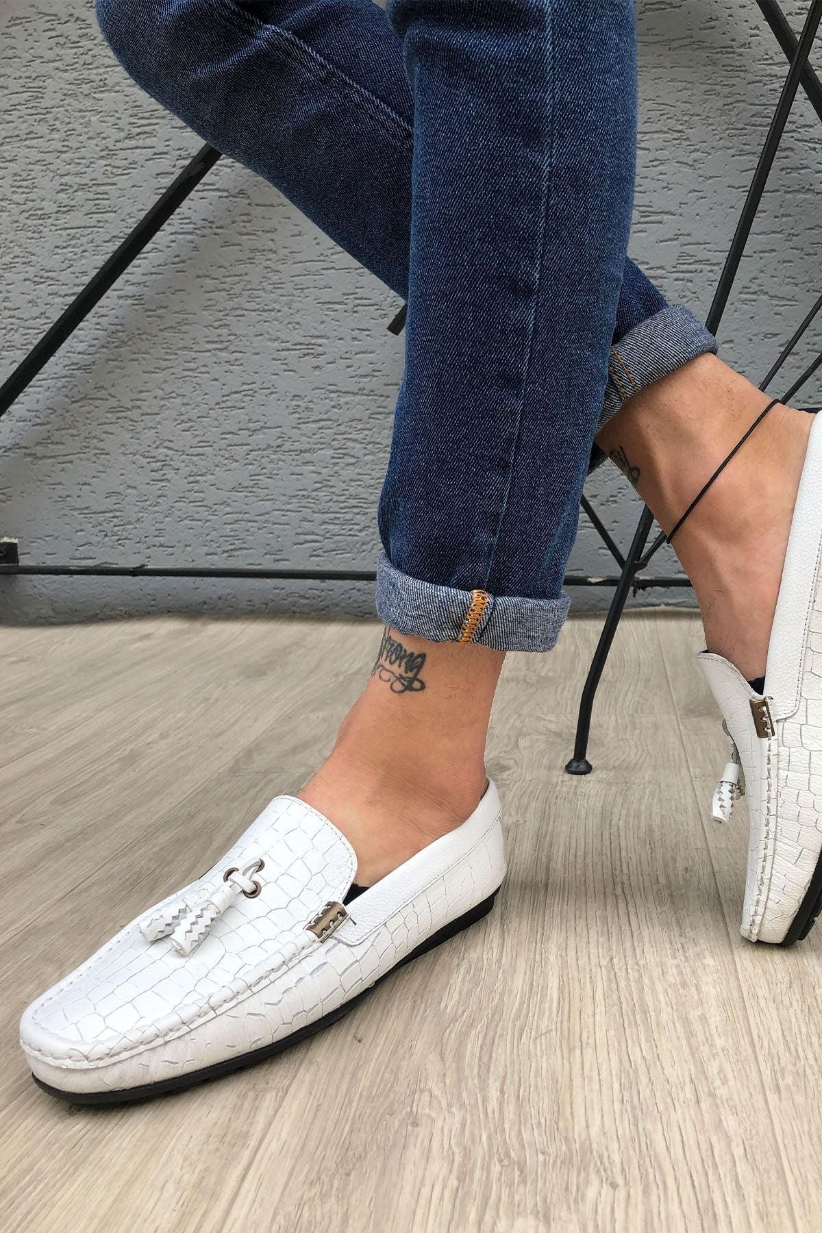 Hakiki Deri Kahverengi Erkek Loafer Ayakkabı Matk55p02000