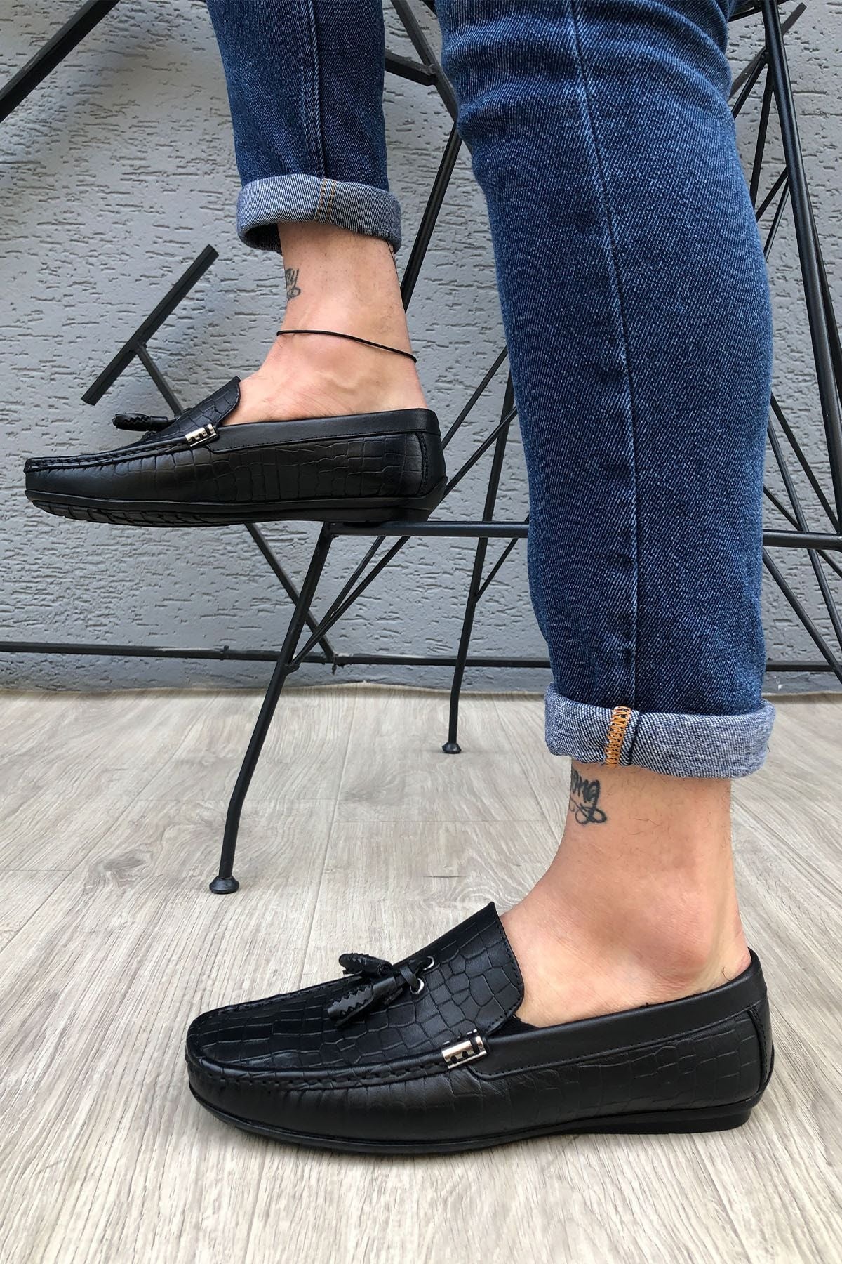 Hakiki Deri Kahverengi Erkek Loafer Ayakkabı Matk55p02000