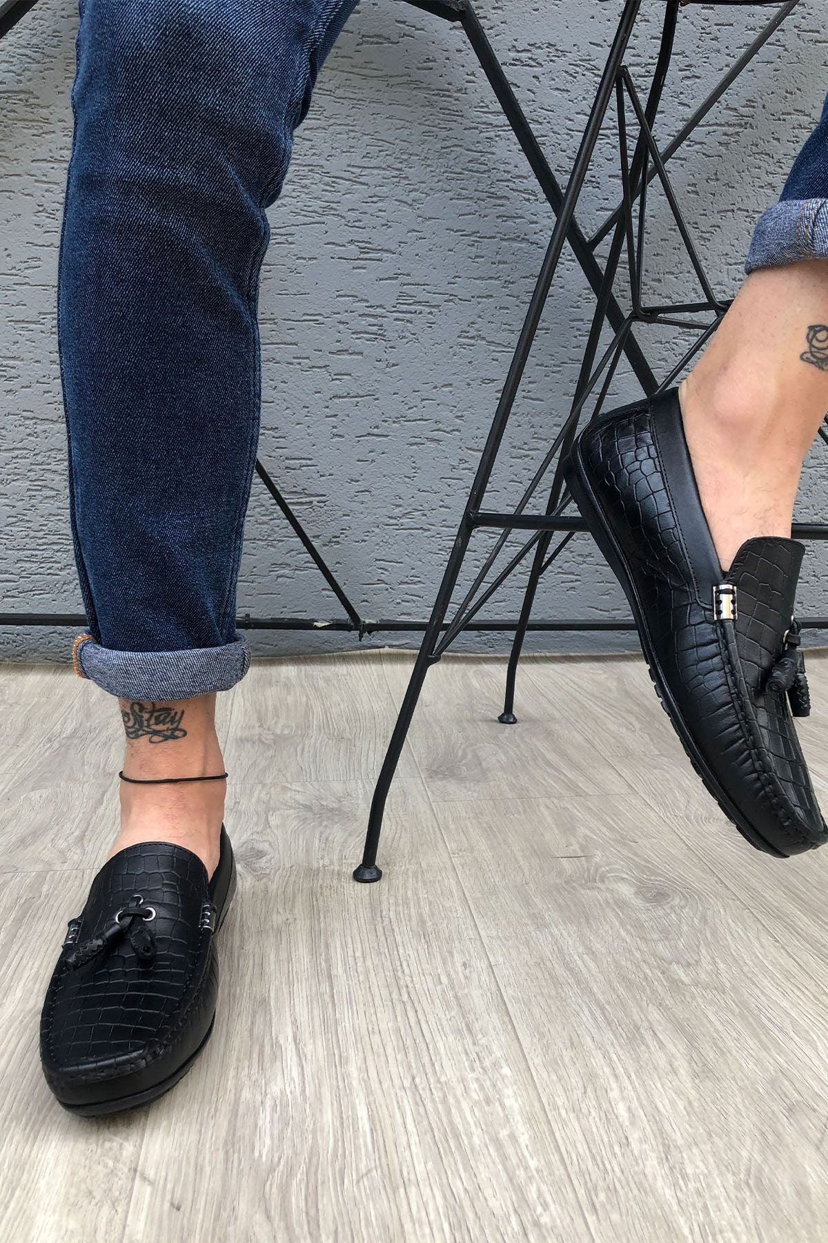 Hakiki Deri Kahverengi Erkek Loafer Ayakkabı Matk55p02000