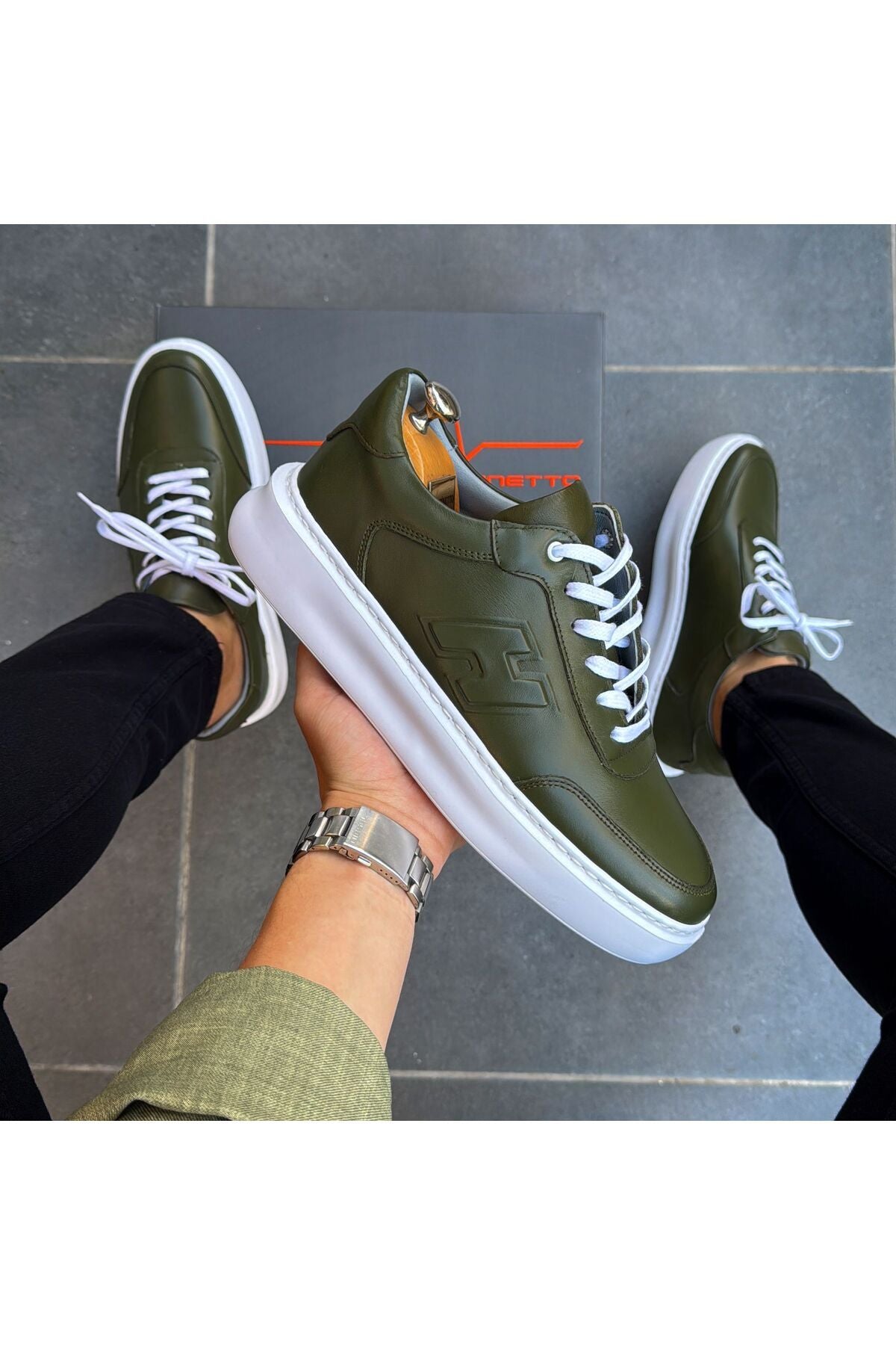 Hakiki Deri Günlük Erkek Ayakkabı Yeni Sezon Sneaker gç2302