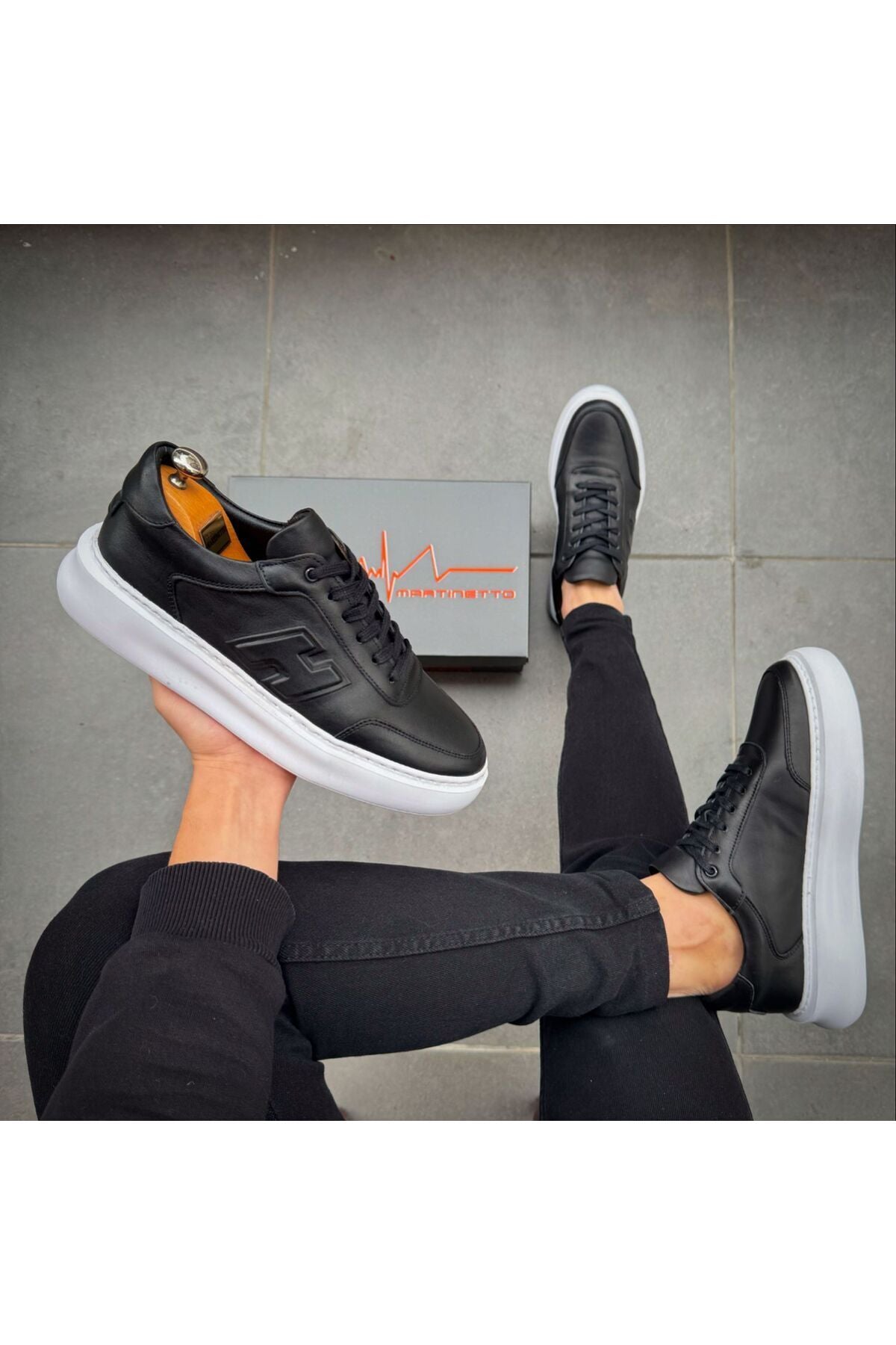 Hakiki Deri Günlük Erkek Ayakkabı Yeni Sezon Sneaker gç2302