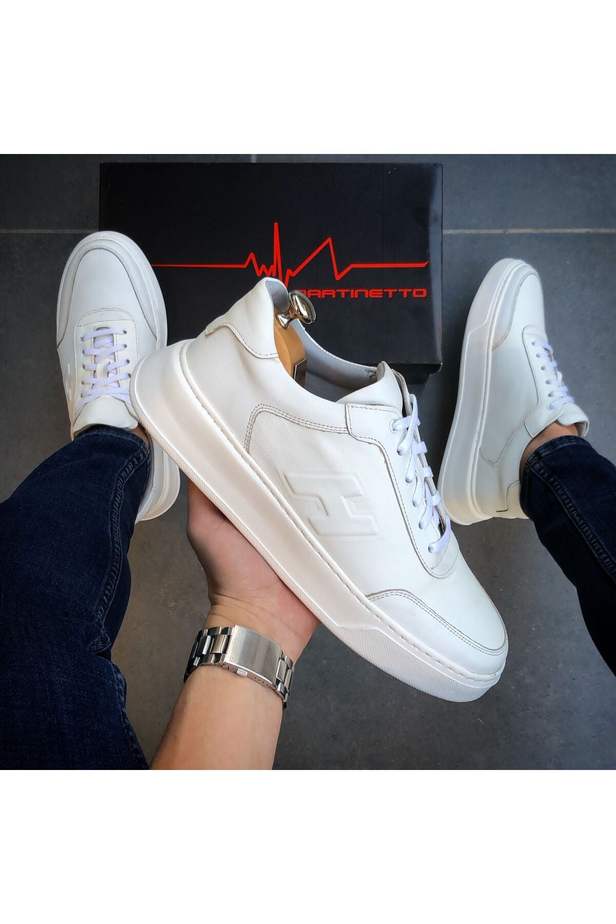 Hakiki Deri Günlük Erkek Ayakkabı Yeni Sezon Sneaker gç2302