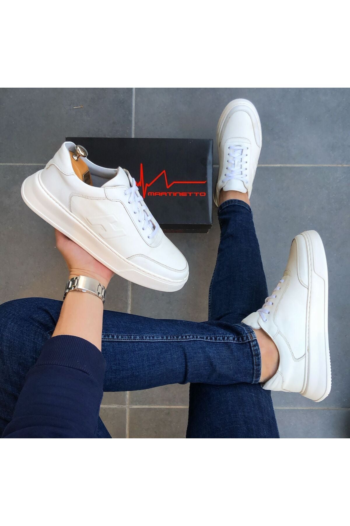 Hakiki Deri Günlük Erkek Ayakkabı Yeni Sezon Sneaker gç2302