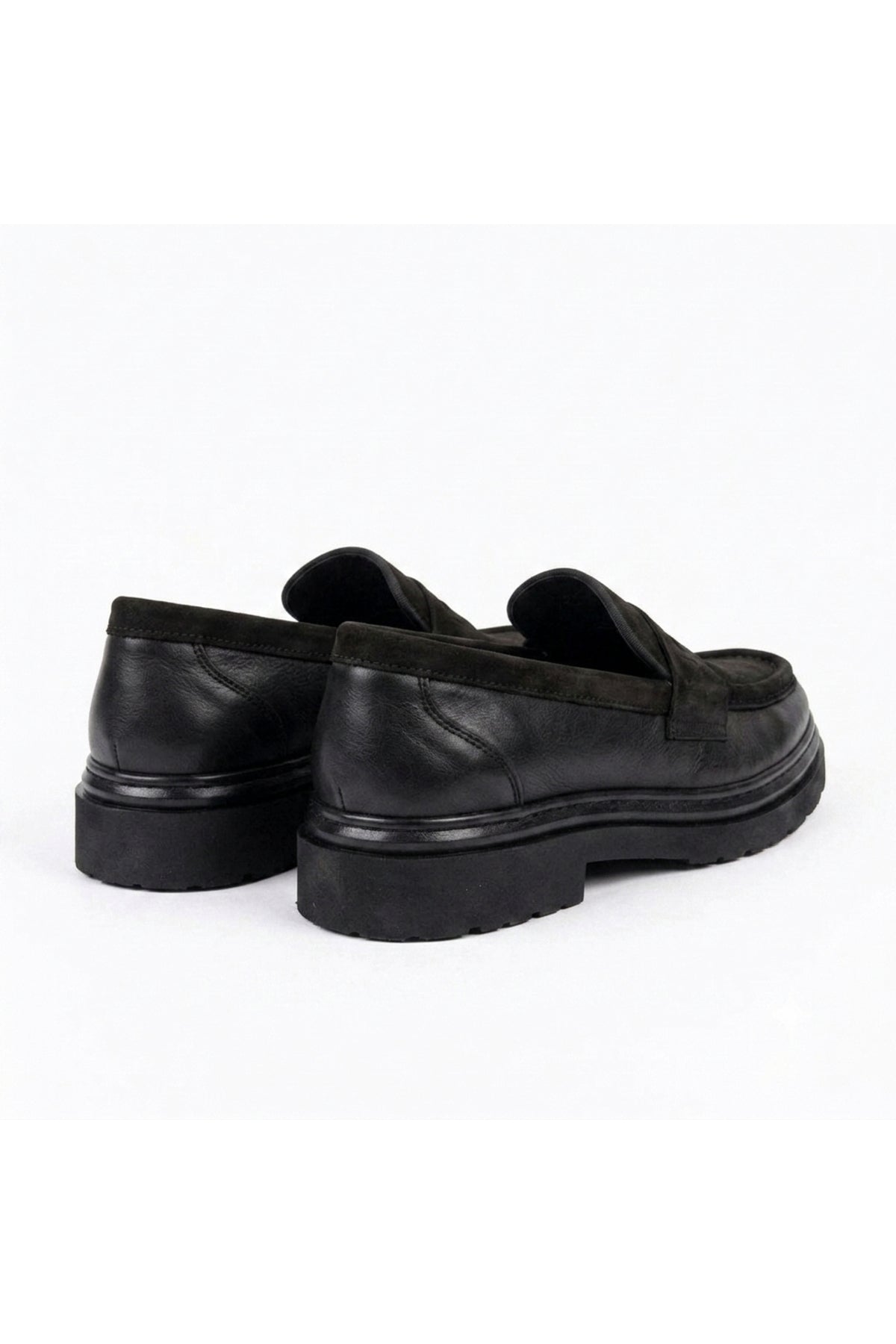 HAKİKİ DERİ & NUBUK YENİ SEZON ERKEK LOAFER AYAKKABI - COMFORT POLİ TABAN MRTNBKKAHSYH