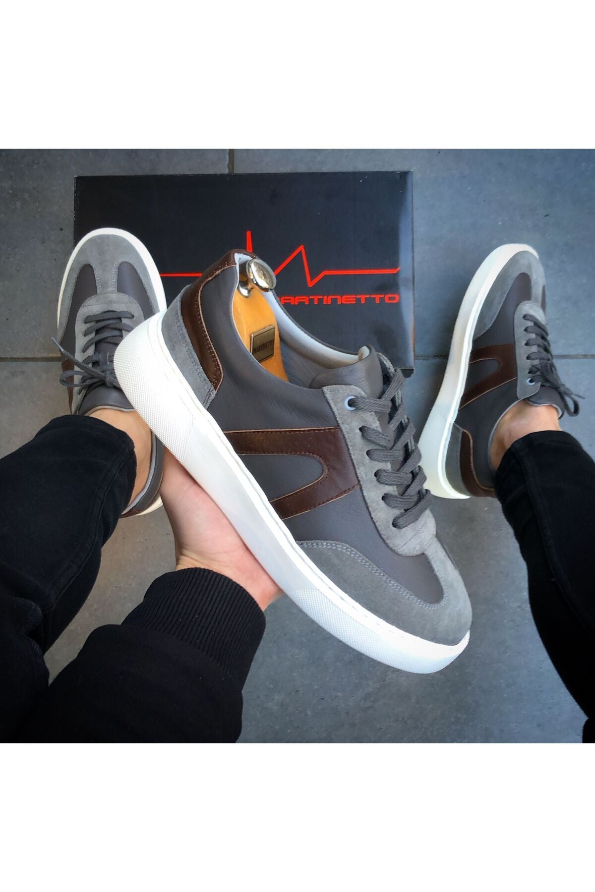 HAKİKİ DERİ RAHAT GÜNLÜK ERKEK AYAKKABI YENİ SEZON SNEAKER GÇALP040324