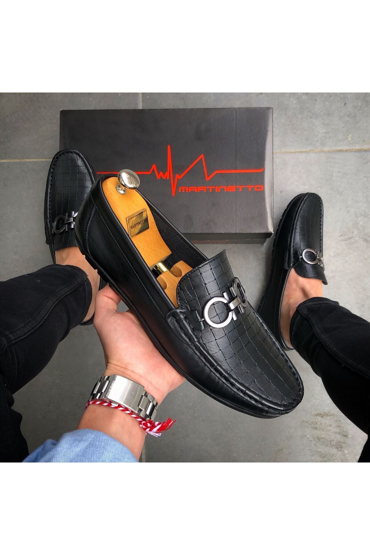 HAKİKİ DERİ SİYAH LOAFER GÜNLÜK ERKEK AYAKKABI GÇATK030424