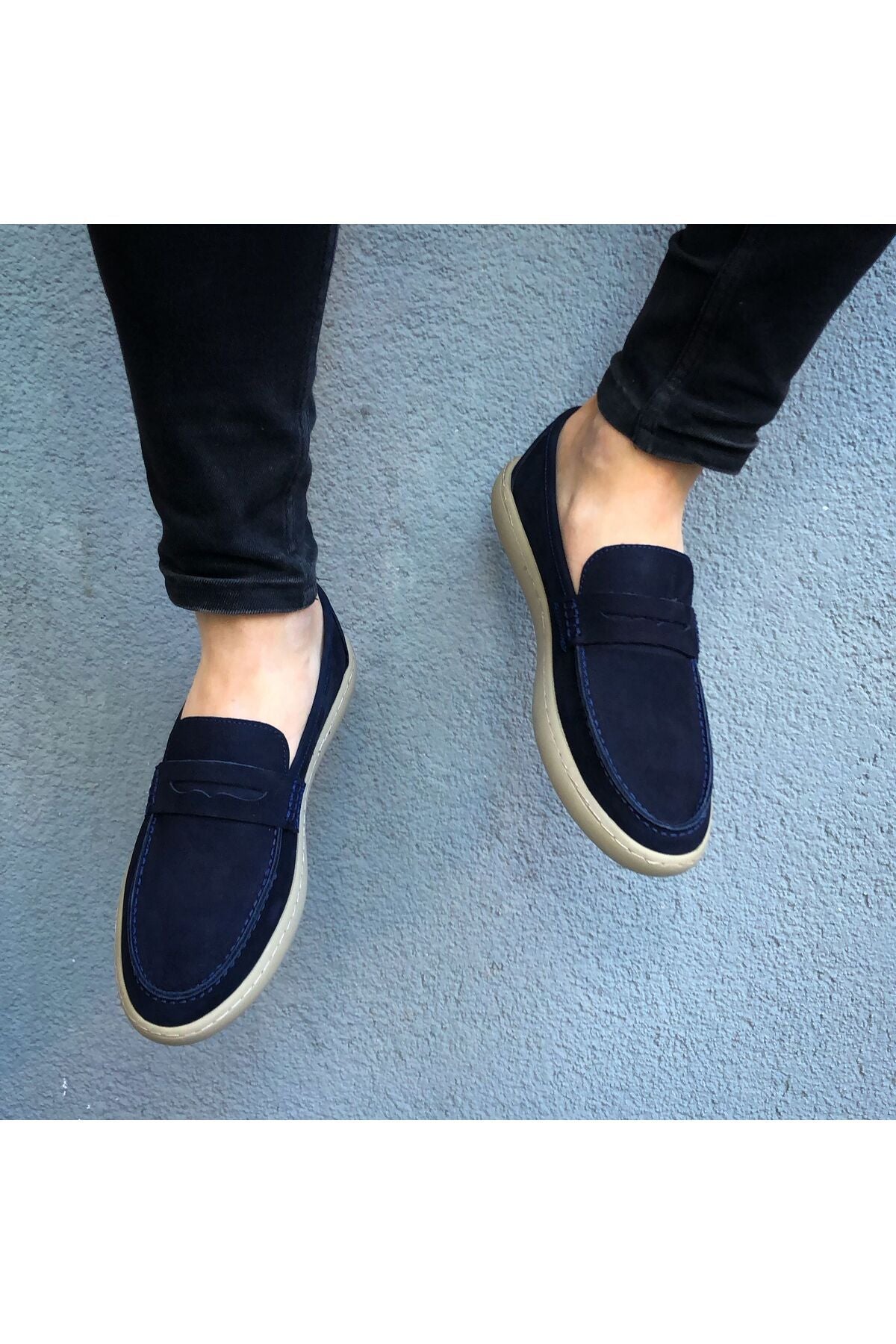 HAKİKİ NUBUK DERİ YENİ SEZON YAZLIK LOAFER ERKEK AYAKKABI LF13052024