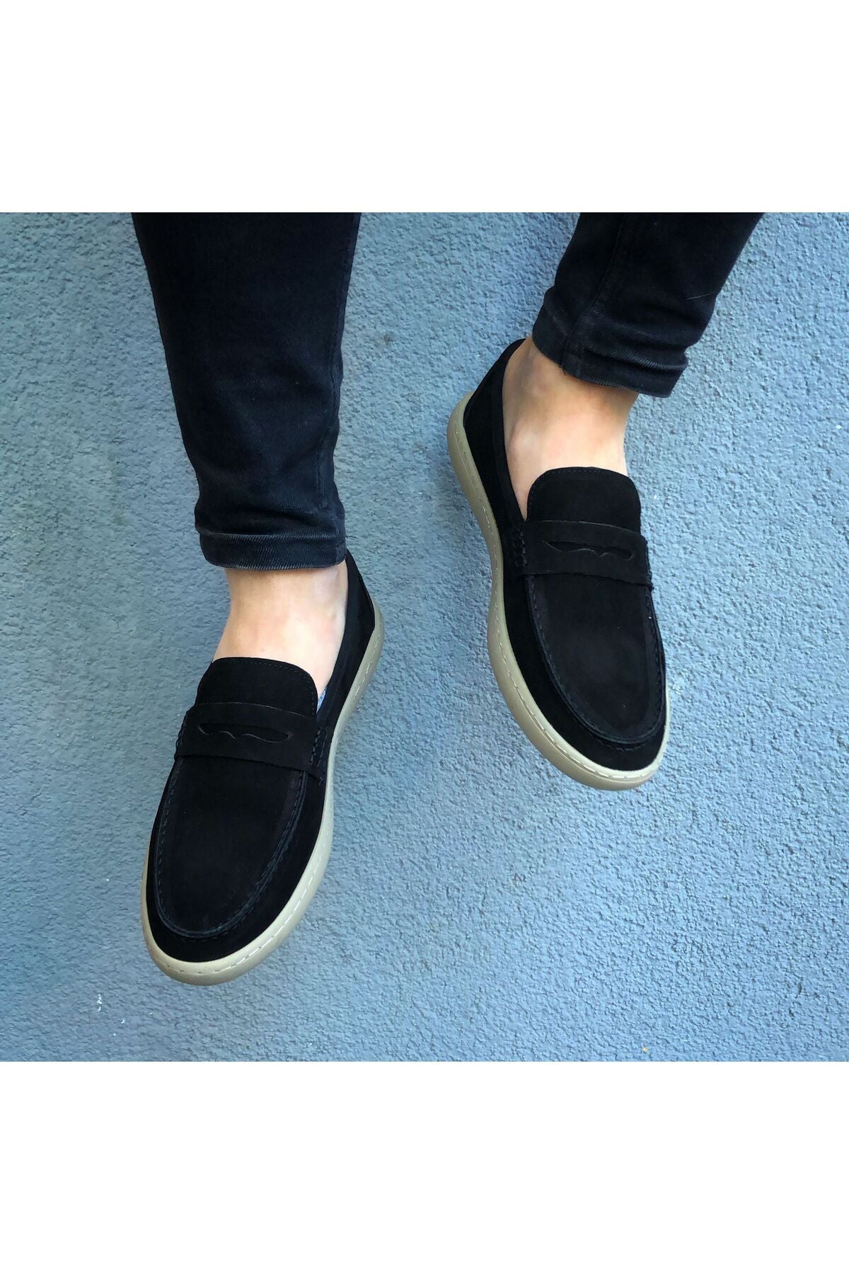 HAKİKİ NUBUK DERİ YENİ SEZON YAZLIK LOAFER ERKEK AYAKKABI LF13052024