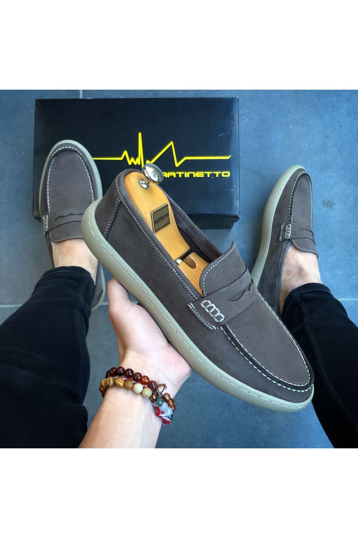 HAKİKİ NUBUK DERİ YENİ SEZON YAZLIK LOAFER ERKEK AYAKKABI LF13052024