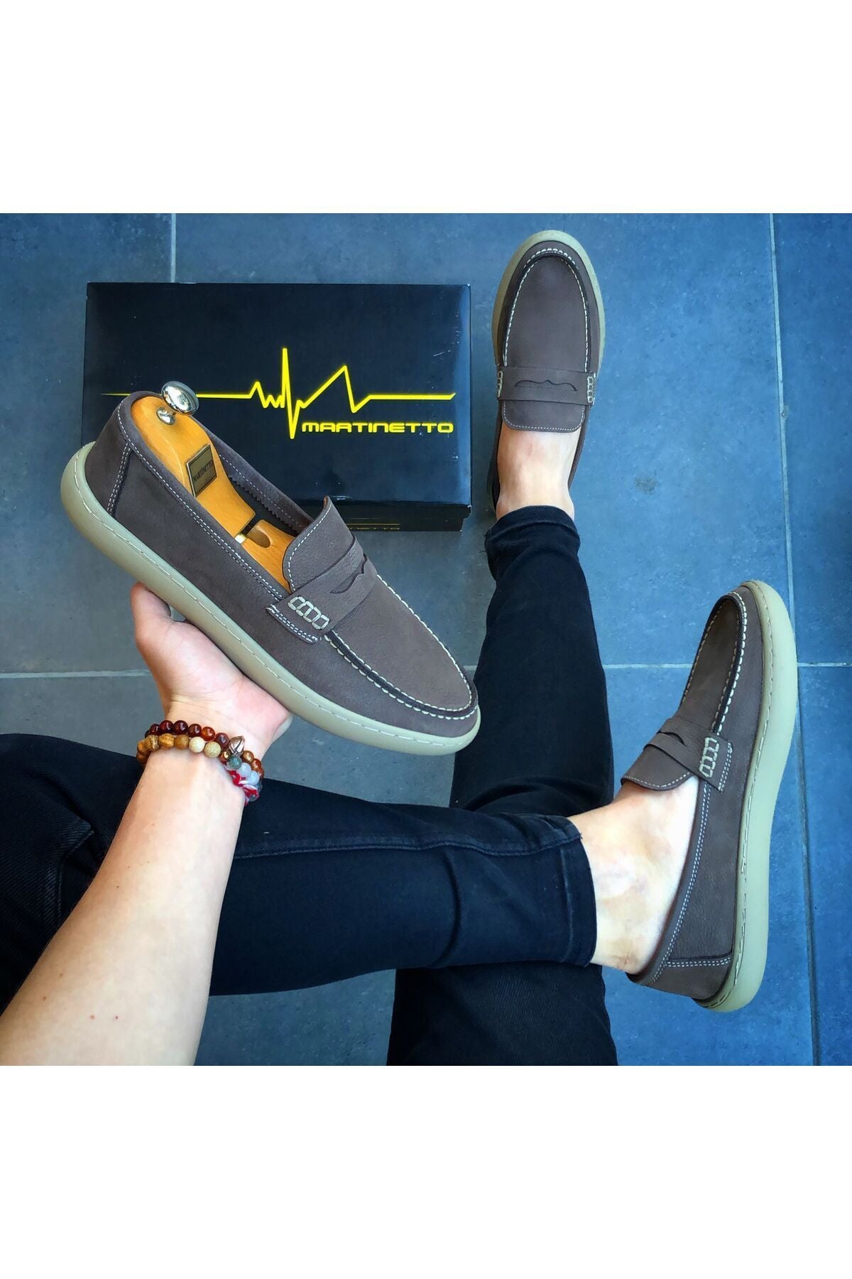 HAKİKİ NUBUK DERİ YENİ SEZON YAZLIK LOAFER ERKEK AYAKKABI LF13052024