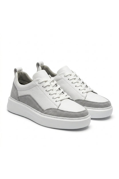 HAKİKİ DERİ BEYAZ GÜNLÜK SNEAKER ERKEK AYAKKABI 1604202614