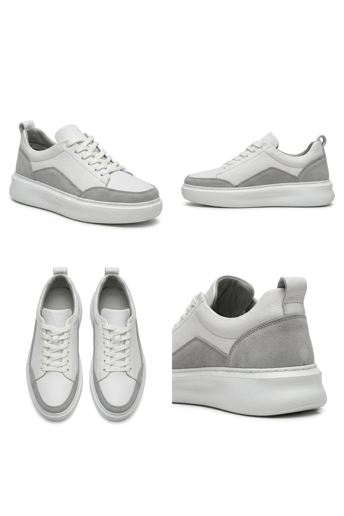HAKİKİ DERİ BEYAZ GÜNLÜK SNEAKER ERKEK AYAKKABI 1604202614