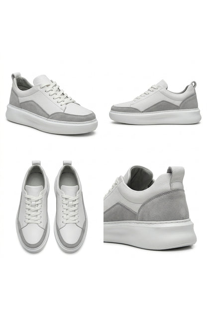 HAKİKİ DERİ BEYAZ GÜNLÜK SNEAKER ERKEK AYAKKABI 1604202614