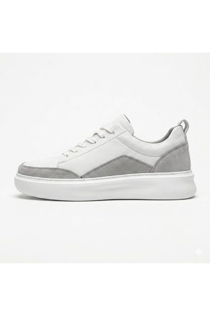 HAKİKİ DERİ BEYAZ GÜNLÜK SNEAKER ERKEK AYAKKABI 1604202614