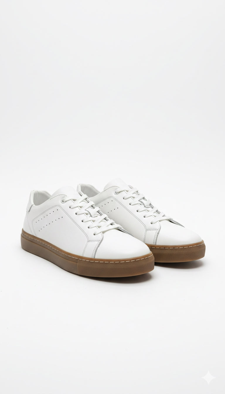 HAKİKİ DERİ GÜNLÜK BEYAZ  SNEAKER MODEL 03022026