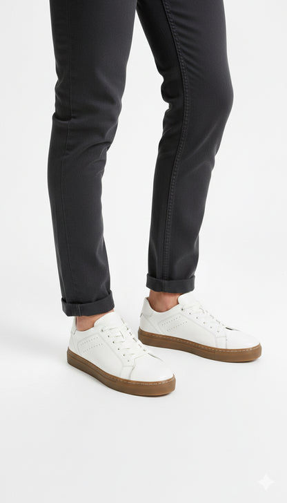 HAKİKİ DERİ GÜNLÜK BEYAZ  SNEAKER MODEL 03022026
