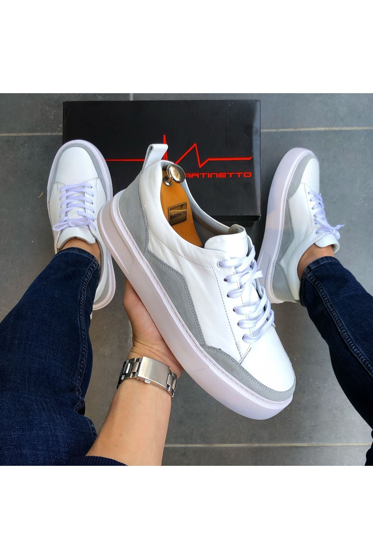 HAKİKİ DERİ GÜNLÜK ERKEK AYAKKABI YENİ SEZON SNEAKER