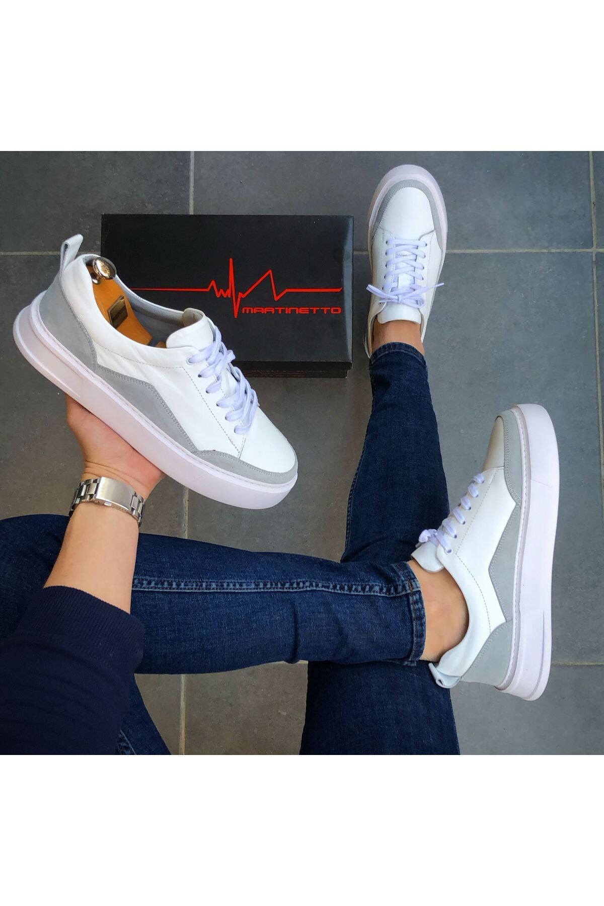 HAKİKİ DERİ GÜNLÜK ERKEK AYAKKABI YENİ SEZON SNEAKER