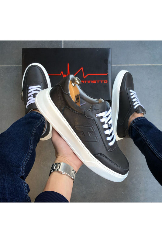 HAKİKİ DERİ GÜNLÜK ERKEK AYAKKABI YENİ SEZON SNEAKER GÇ23020