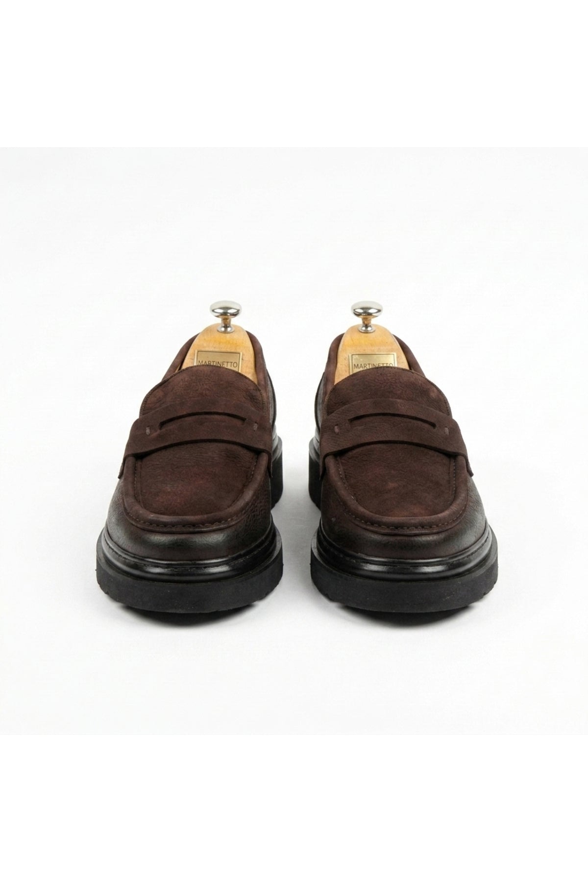 HAKİKİ DERİ & NUBUK YENİ SEZON ERKEK LOAFER AYAKKABI - COMFORT POLİ TABAN MRTNBKKAHSYH