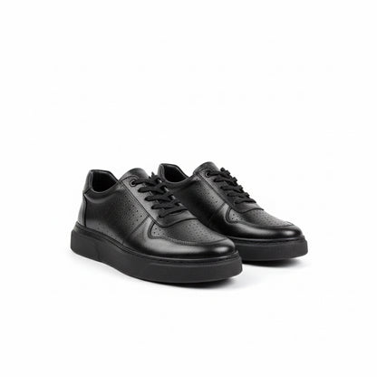 Hakiki Deri Siyah Günlük Erkek Ayakkabı