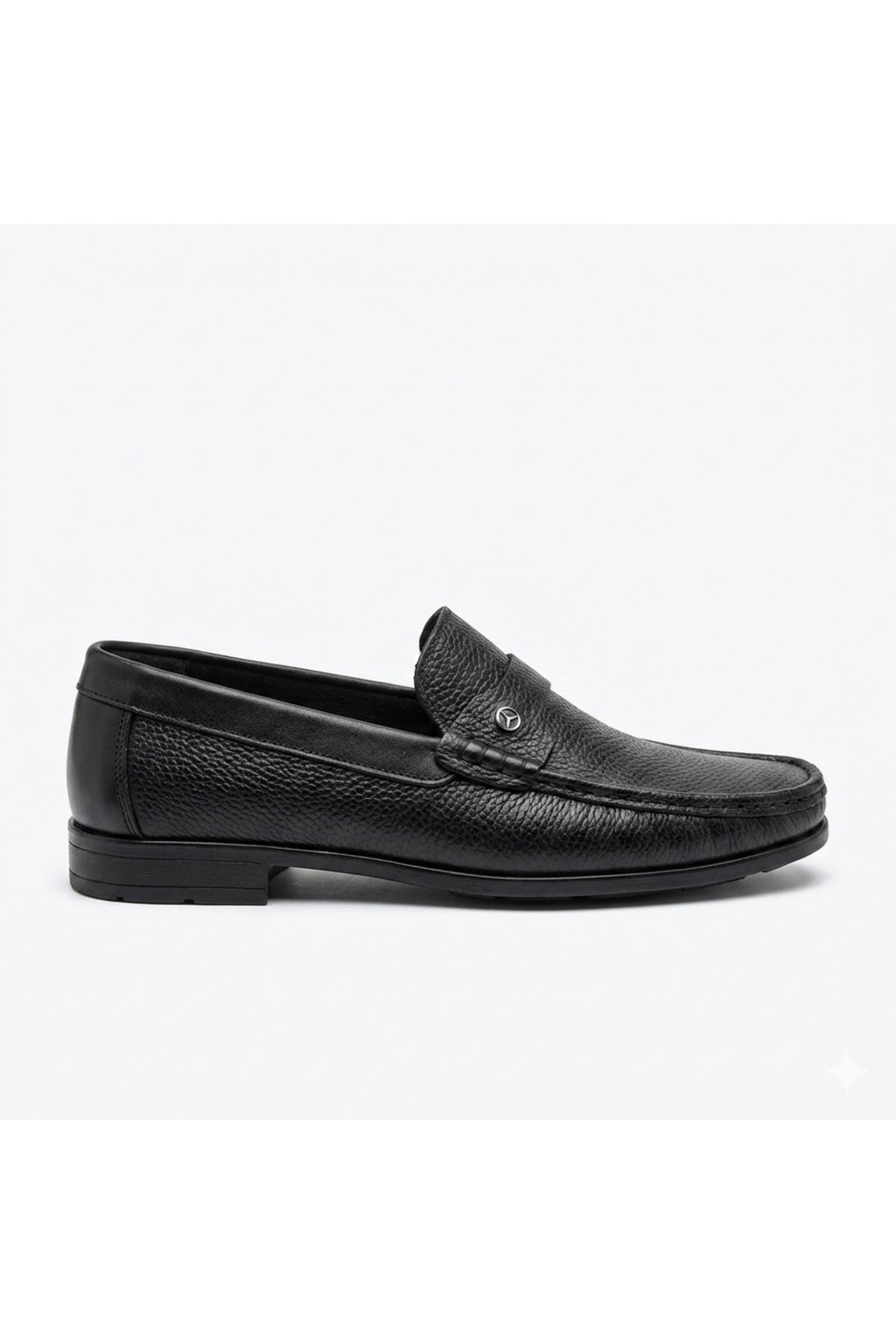 HAKİKİ DERİ SİYAH GÜNLÜK KLASİK KISA TOPUK LOAFER YENİ SEZON ERKEK AYAKKABI 110420262218