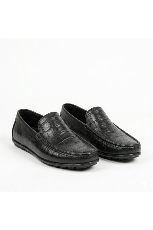HAKİKİ DERİ SİYAH GÜNLÜK LOAFER YENİ SEZON ERKEK AYAKKABI 110420262150
