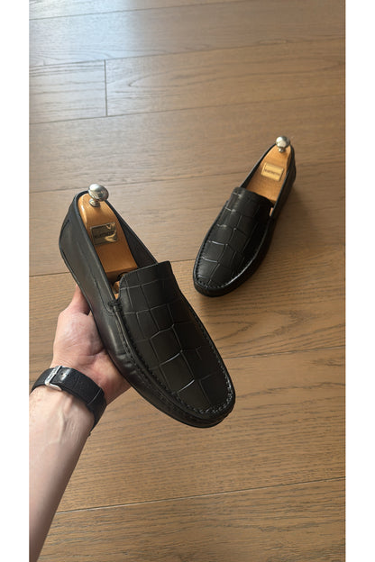 HAKİKİ DERİ SİYAH GÜNLÜK LOAFER YENİ SEZON ERKEK AYAKKABI 110420262150
