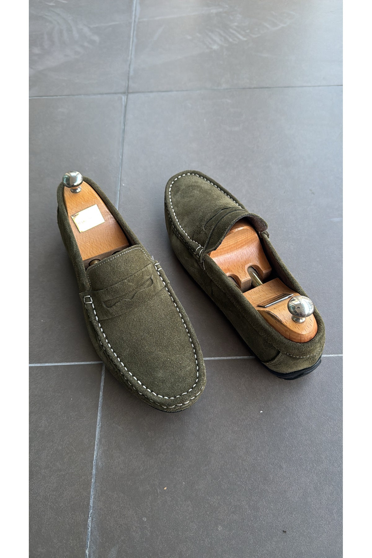 HAKİKİ DERİ YEŞİL SÜET GÜNLÜK LOAFER YENİ SEZON ERKEK AYAKKABI 110420262320