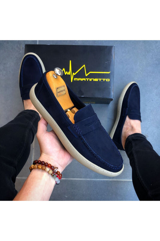 HAKİKİ NUBUK DERİ YENİ SEZON YAZLIK LOAFER  ERKEK AYAKKABI LF13052024