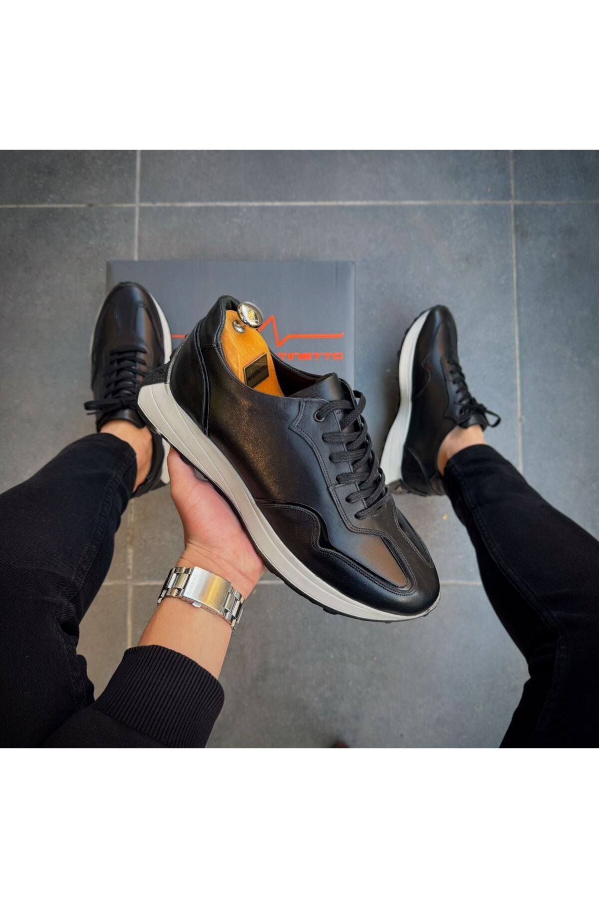 İÇ DIŞ HAKİKİKİ DERİ YENİ SEZON GÜNLÜK ERKEK SNEAKER RAHAT AYAKKABI  MRT270120251717