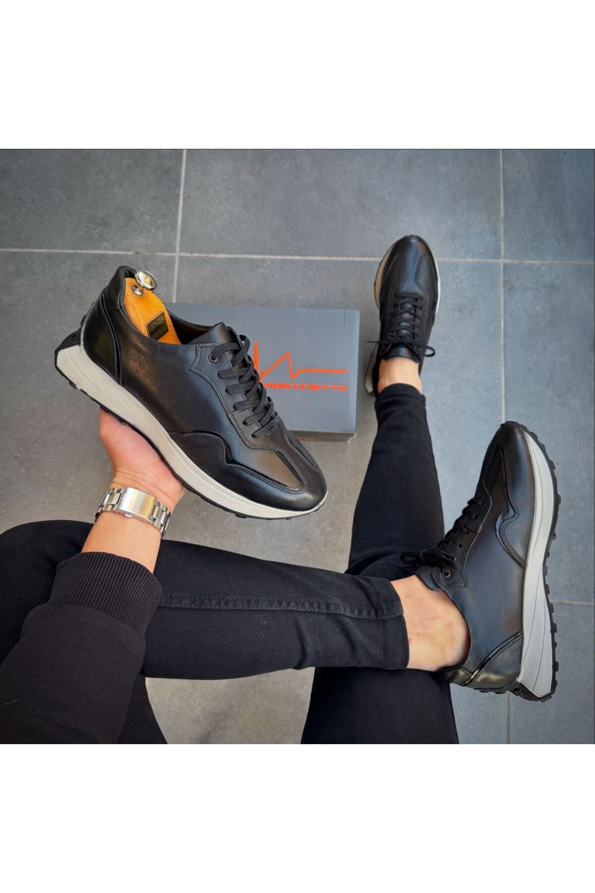 İÇ DIŞ HAKİKİKİ DERİ YENİ SEZON GÜNLÜK ERKEK SNEAKER RAHAT AYAKKABI  MRT270120251717