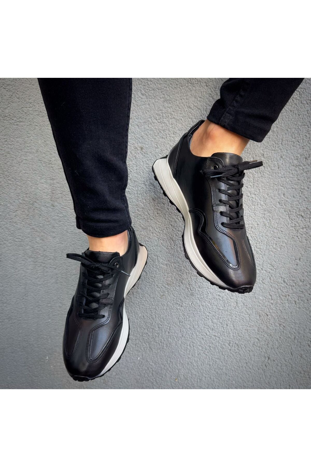 İÇ DIŞ HAKİKİKİ DERİ YENİ SEZON GÜNLÜK ERKEK SNEAKER RAHAT AYAKKABI  MRT270120251717