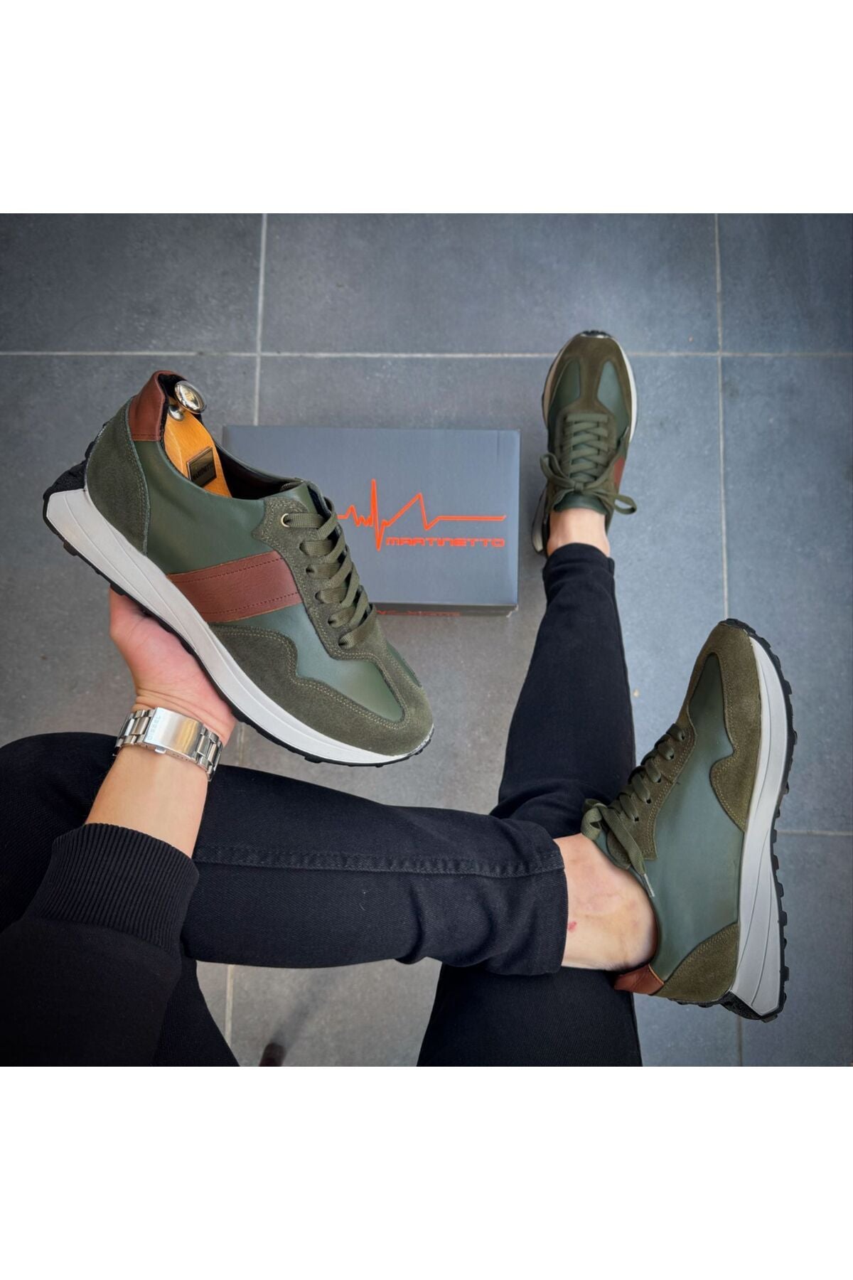 İÇ DIŞ HAKİKİKİ DERİ YENİ SEZON GÜNLÜK ERKEK SNEAKER RAHAT AYAKKABI  MRT270120251717